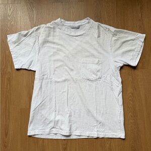 John Elliott T Shirt Mens 2 Medium White Pocket Tee Short Sleeve Tee Crewneck